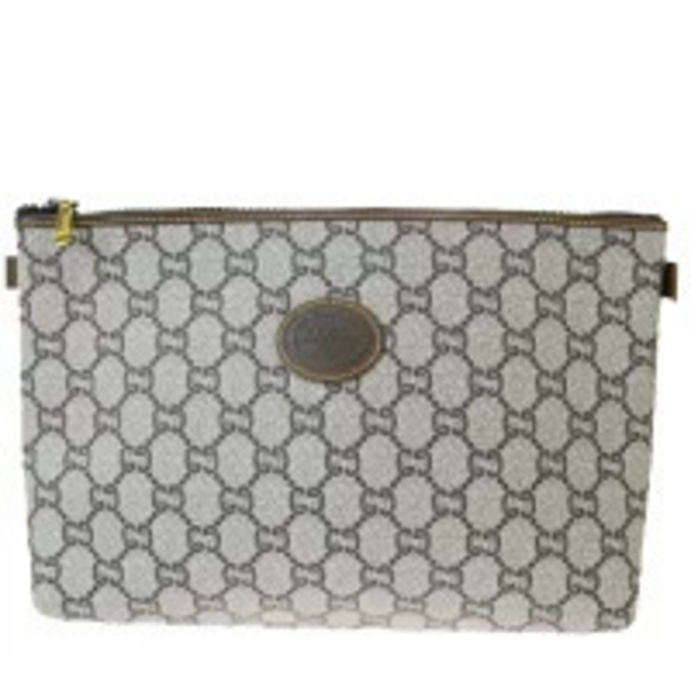 Gucci Plus Clutch Bag Pouch Clutch Brown Leather